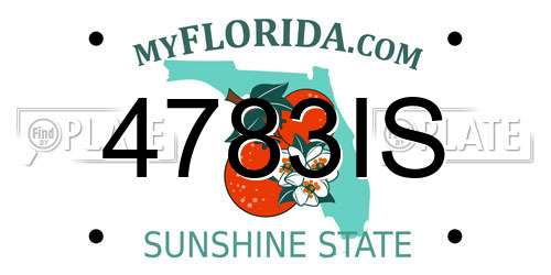 4783IS Florida License Plate