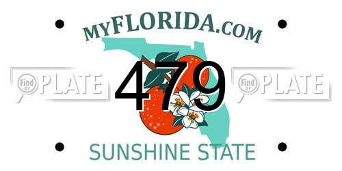 479 Florida License Plate