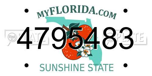 4795483 Florida License Plate