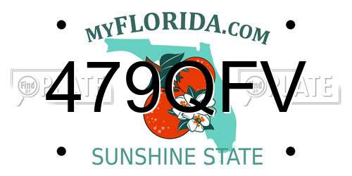 479QFV Florida License Plate