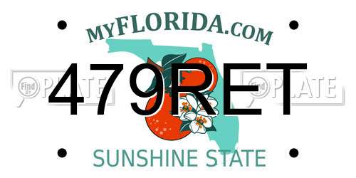 479RET Florida License Plate