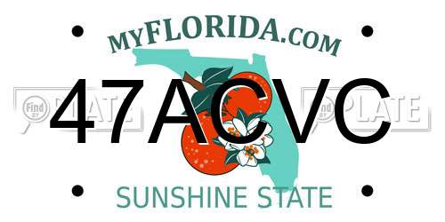 47ACVC Florida License Plate
