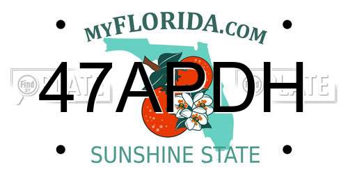 47APDH Florida License Plate