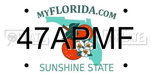 47APMF Florida License Plate