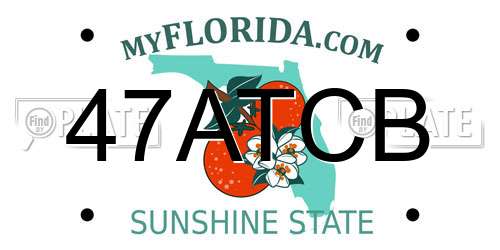 47ATCB Florida License Plate