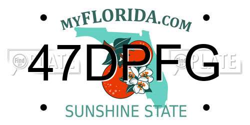 47DPFG Florida License Plate