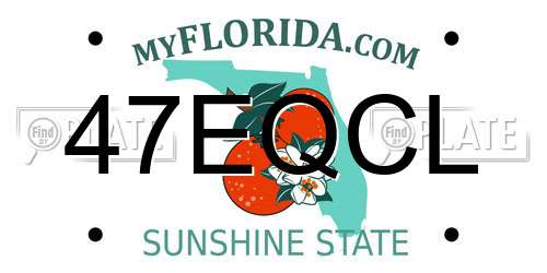 47EQCL Florida License Plate