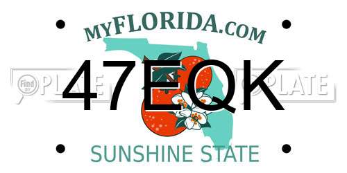 47EQK Florida License Plate