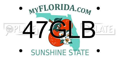 47GLB Florida License Plate