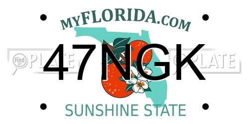47NGK Florida License Plate