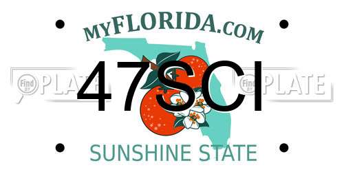 47SCI Florida License Plate
