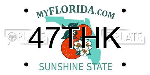 47THK Florida License Plate
