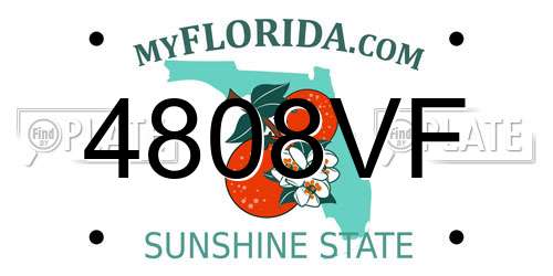 4808VF Florida License Plate