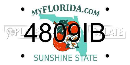 4809IB Florida License Plate