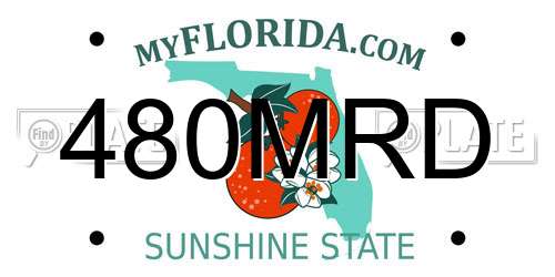 480MRD Florida License Plate