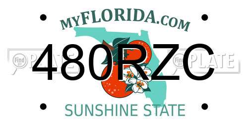 480RZC Florida License Plate