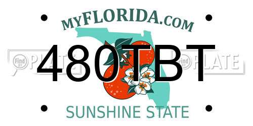 480TBT Florida License Plate