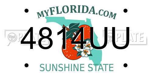 4814UU Florida License Plate