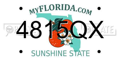 4815QX Florida License Plate