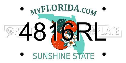 4816RL Florida License Plate