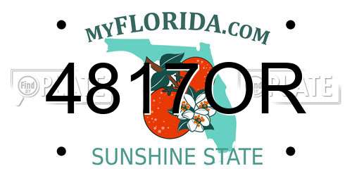 4817OR Florida License Plate