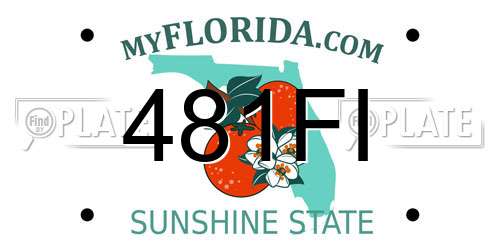 481FI Florida License Plate
