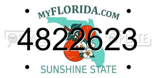 4822623 Florida License Plate