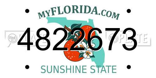 4822673 Florida License Plate