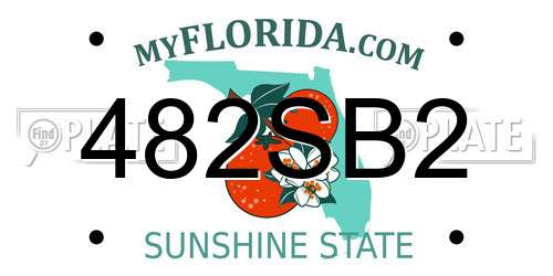 482SB2 Florida License Plate