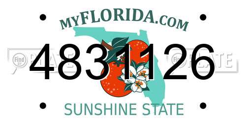 4831126 Florida License Plate