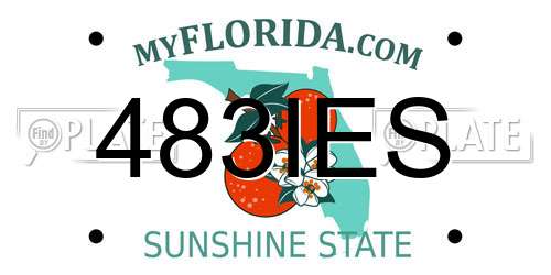 483IES Florida License Plate