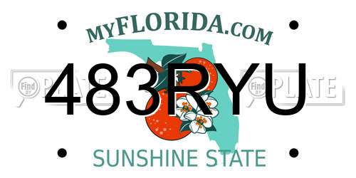 483RYU Florida License Plate