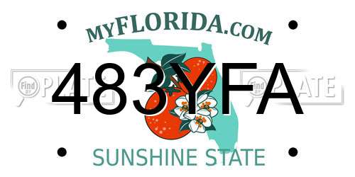 483YFA Florida License Plate