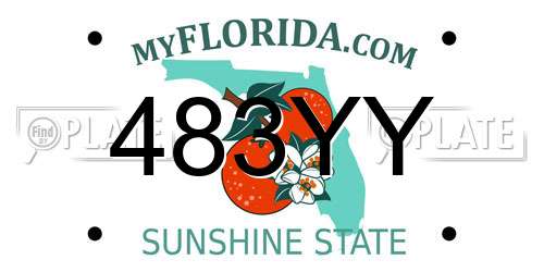 483YY Florida License Plate