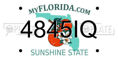 4845IQ Florida License Plate