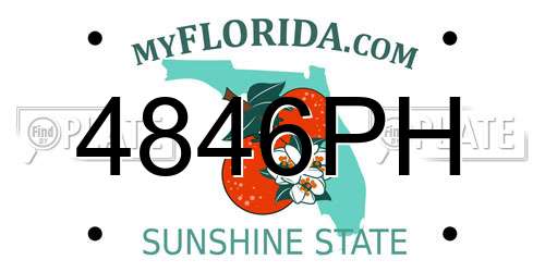 4846PH Florida License Plate