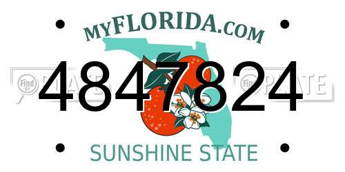 4847824 Florida License Plate