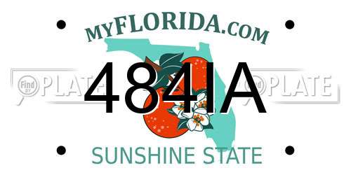 484IA Florida License Plate
