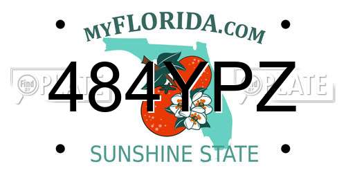484YPZ Florida License Plate
