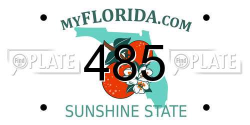 485 Florida License Plate