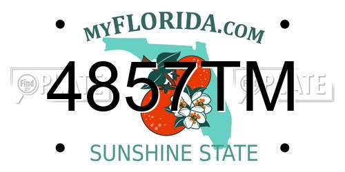 4857TM Florida License Plate