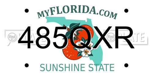 485QXR Florida License Plate