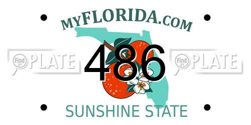 486 Florida License Plate