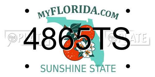 4865TS Florida License Plate