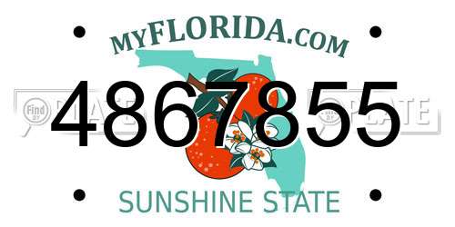 4867855 Florida License Plate