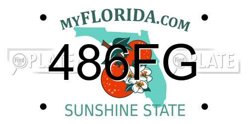 486FG Florida License Plate