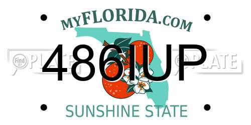 486IUP Florida License Plate