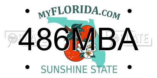 486MBA Florida License Plate