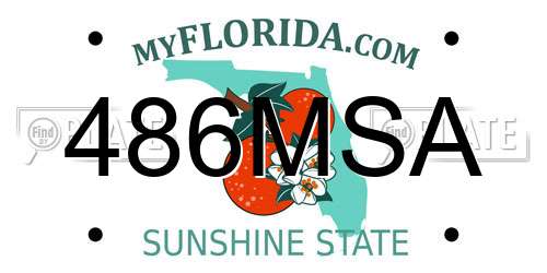 486MSA Florida License Plate