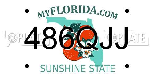 486QJJ Florida License Plate
